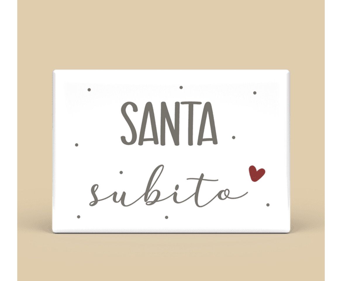 Calamita rettangolare - santa subito