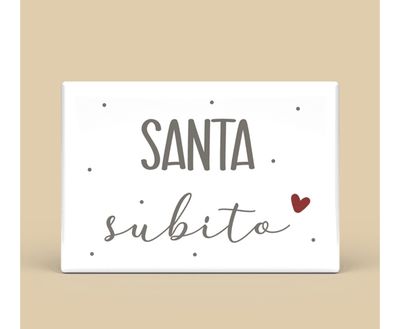Calamita rettangolare - santa subito