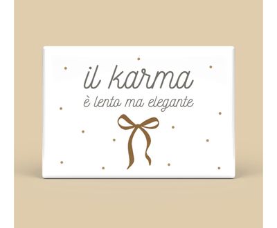 Calamita rettangolare - il karma è lento ma elegante