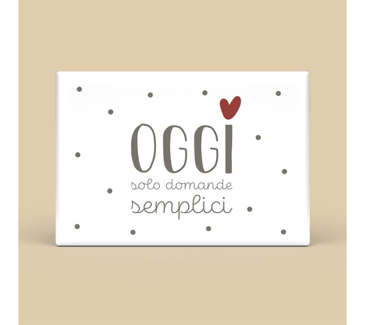 Calamita rettangolare - oggi solo domande semplici