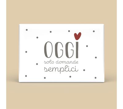 Calamita rettangolare - oggi solo domande semplici