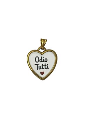 Ciondolo Cameo Cuore Odio Tutti
