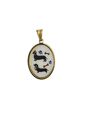 Ciondolo Cameo bassotti