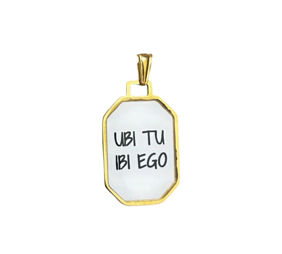 Ciondolo Cameo Ubi tu Ibi ego