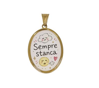 Ciondolo Cameo Sempre stanca