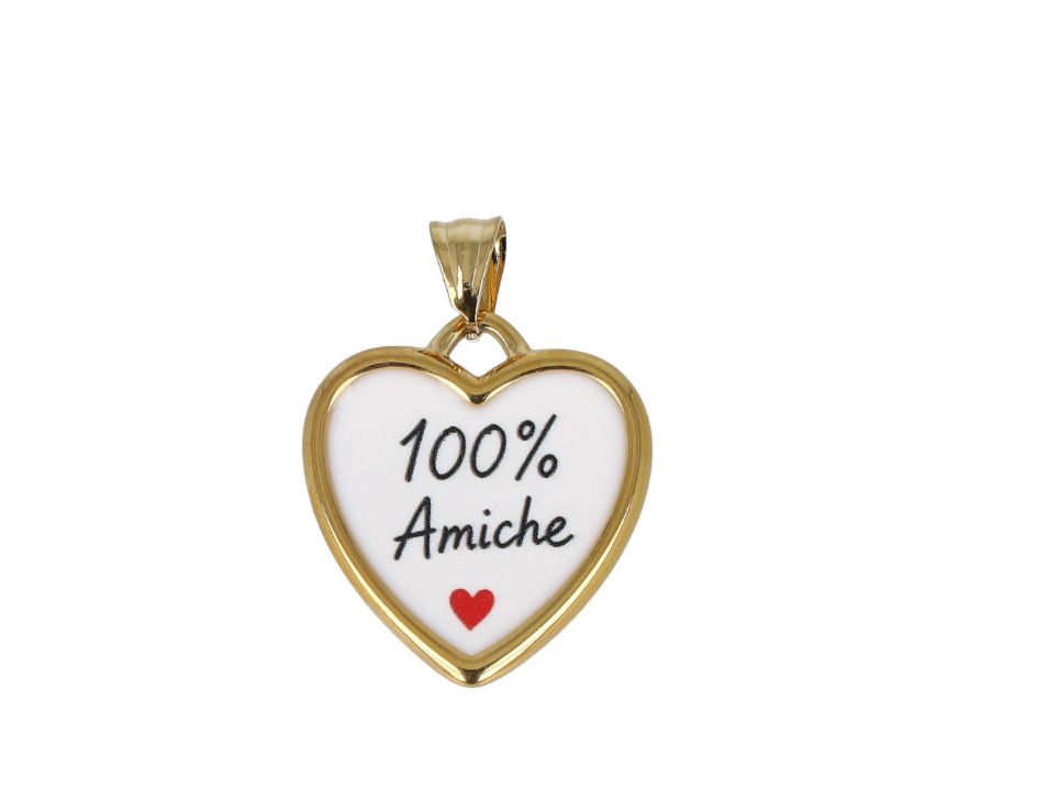 Ciondolo Cameo Cuore 100% Amiche