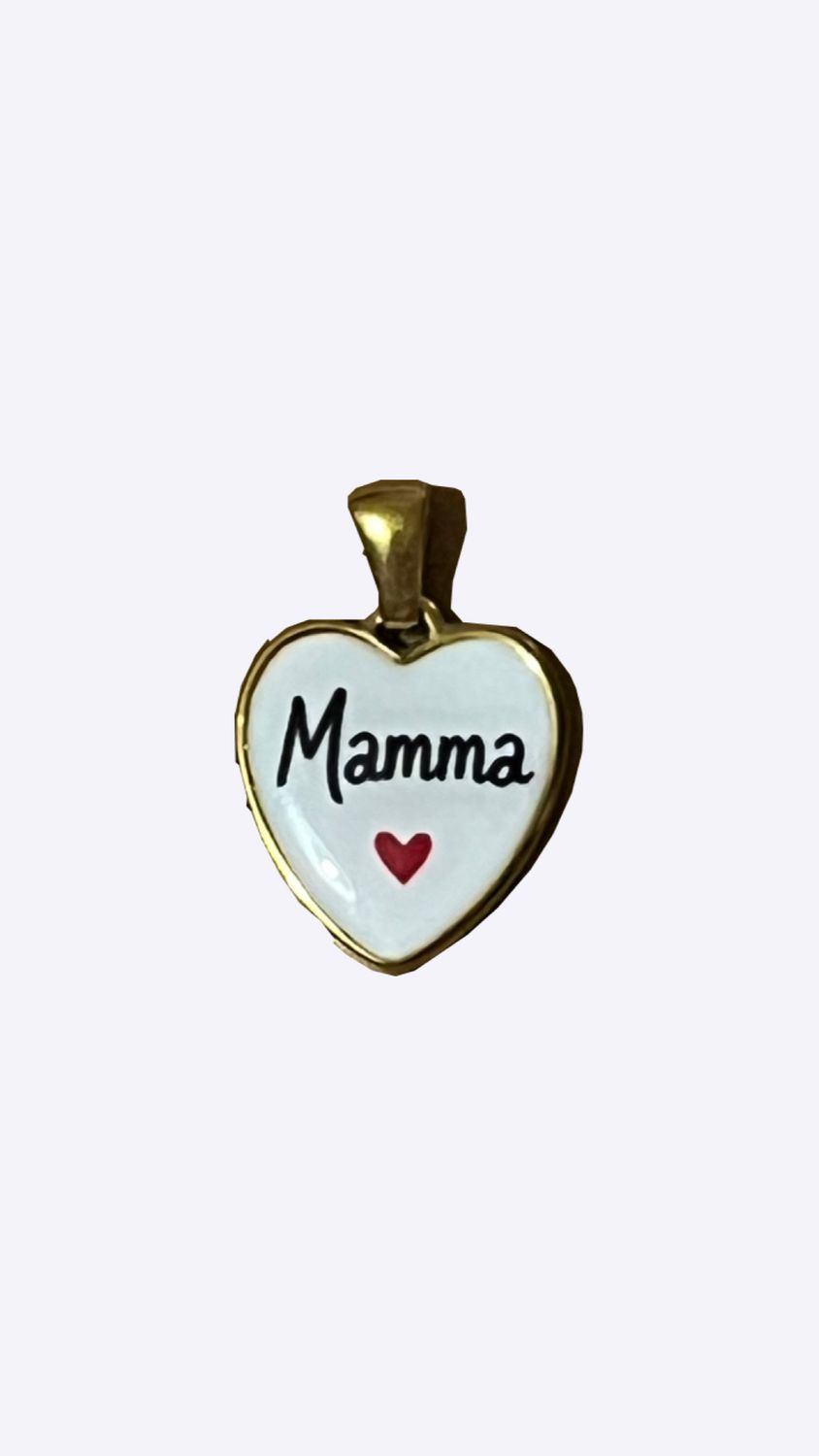 Ciondolo Cameo Cuore Mamma