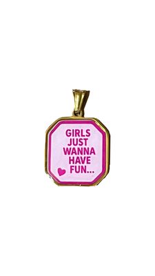 Ciondolo Cameo Girls just wanna have fun
