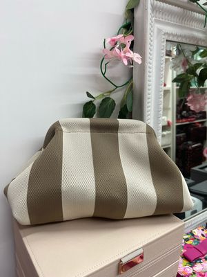 Clutch pasticcino beige e tortora
