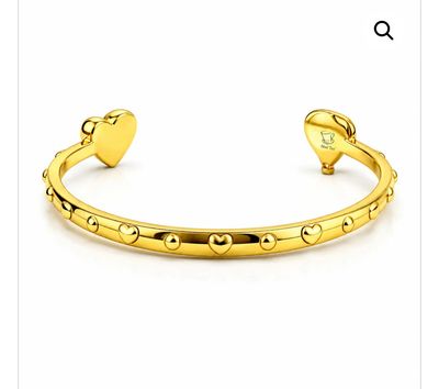 Bracciale rigido color oro Segui i tuoi sogni Mad Tea