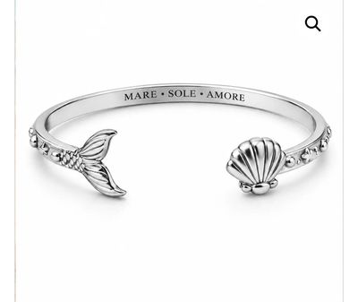 Bracciale rigido color argento Mare Sole Amore Mad Tea