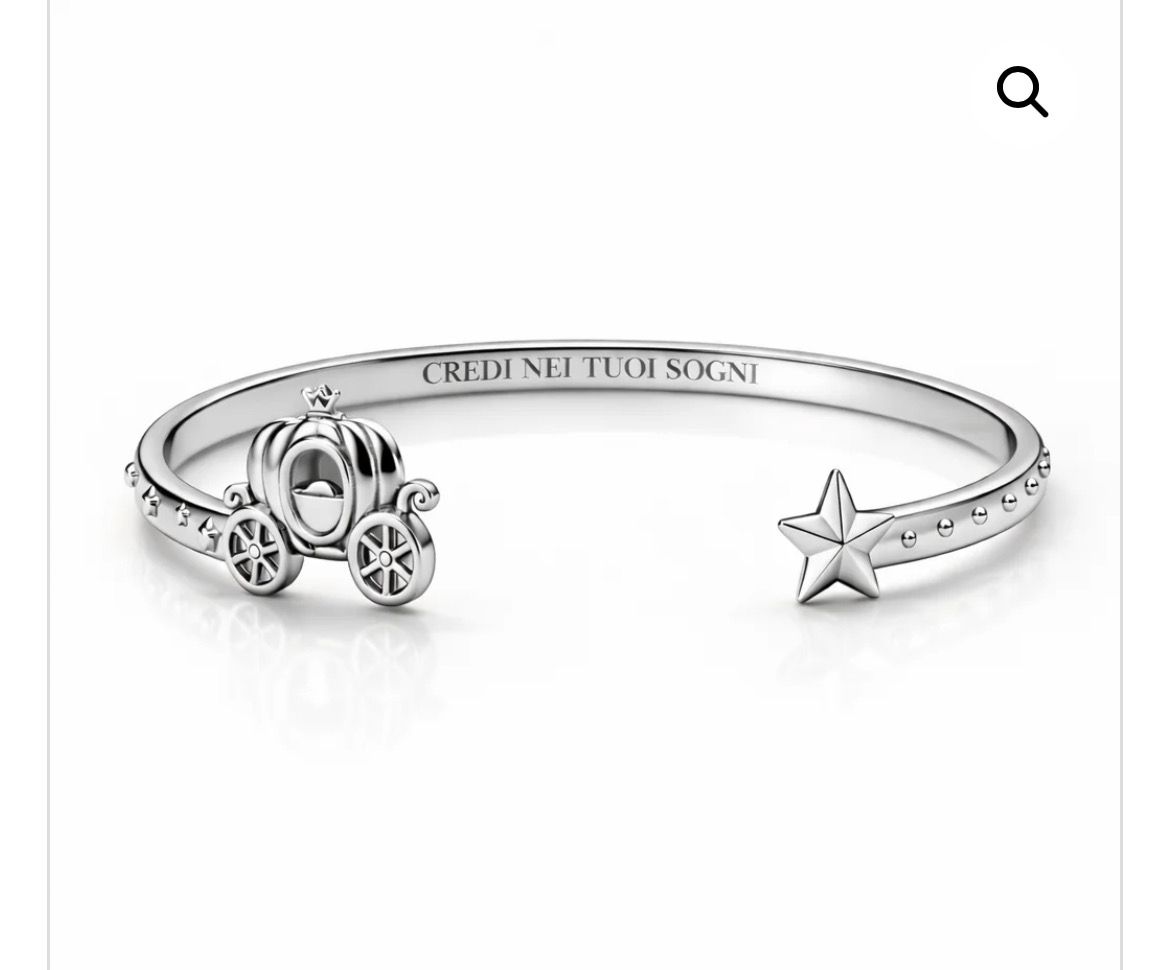 Bracciale rigido color argento Credi nei tuoi sogni Mad Tea
