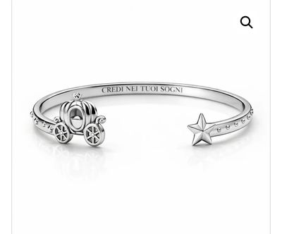 Bracciale rigido color argento Credi nei tuoi sogni Mad Tea