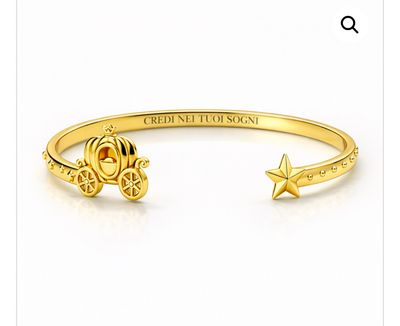 Bracciale rigido color oro Credi nei tuoi sogni Mad Tea