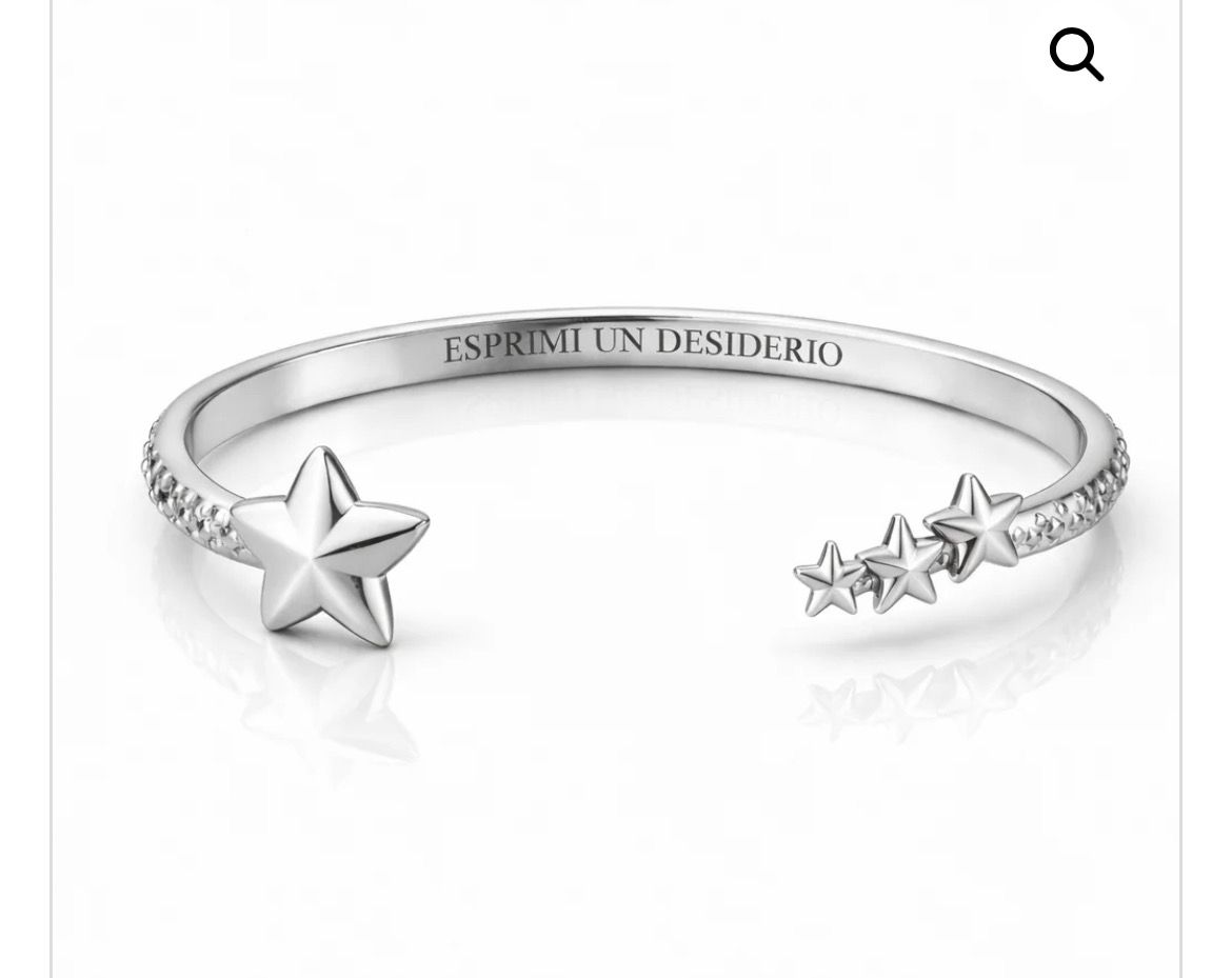 Bracciale rigido color argento Esprimi un desiderio Mad Tea