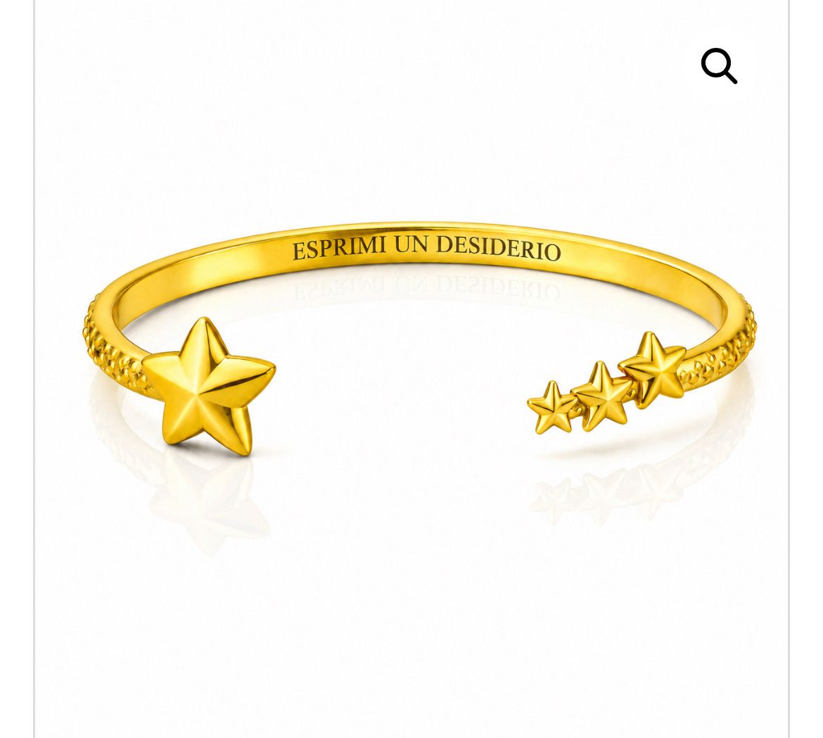 Bracciale rigido color oro Esprimi un desiderio Mad Tea