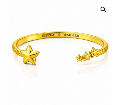 Bracciale rigido color oro Esprimi un desiderio Mad Tea