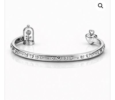 Bracciale rigido color argento Sempre nel mio cuore Mad Tea
