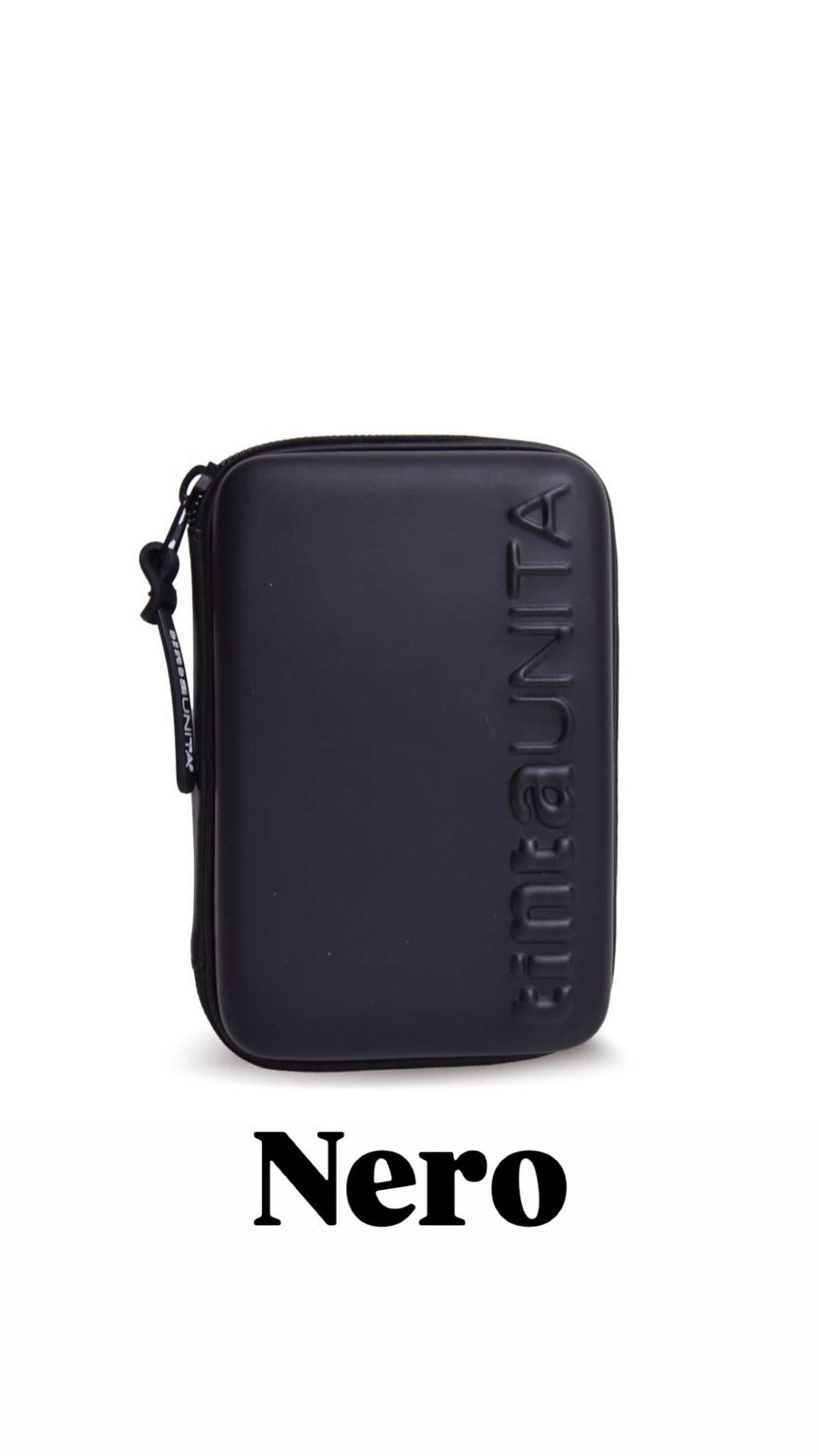Astuccio One Time Tinta Unita Nero