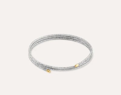 Collana magnetica argento brillante