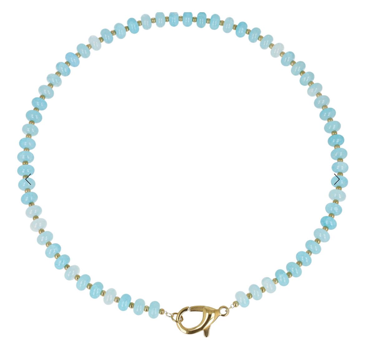 Collana Candy con pietre colorate celeste