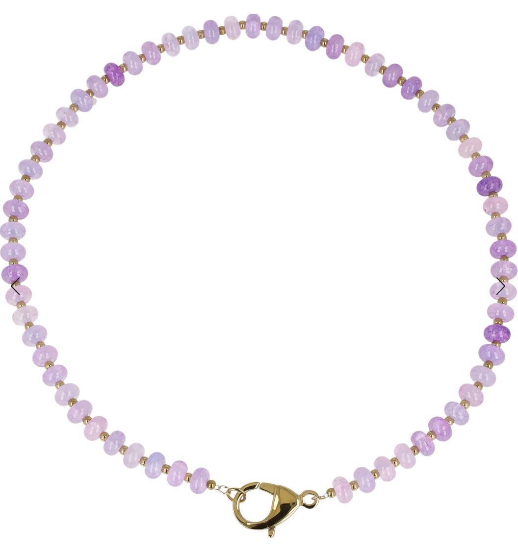 Collana Candy con pietre colorate lilla