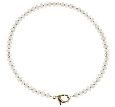 Collana Candy con pietre colorate bianco latte