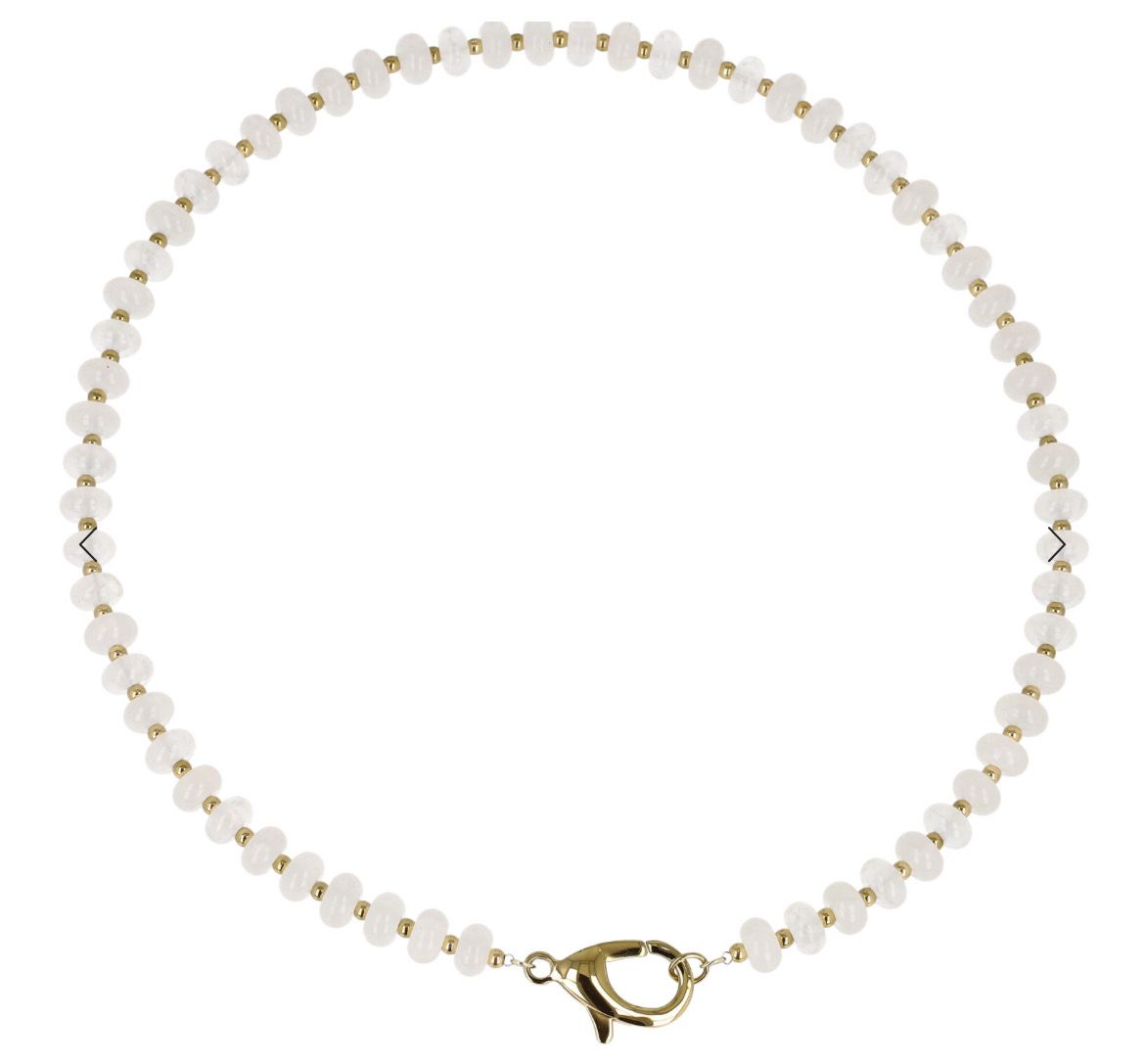 Collana Candy con pietre colorate bianco latte