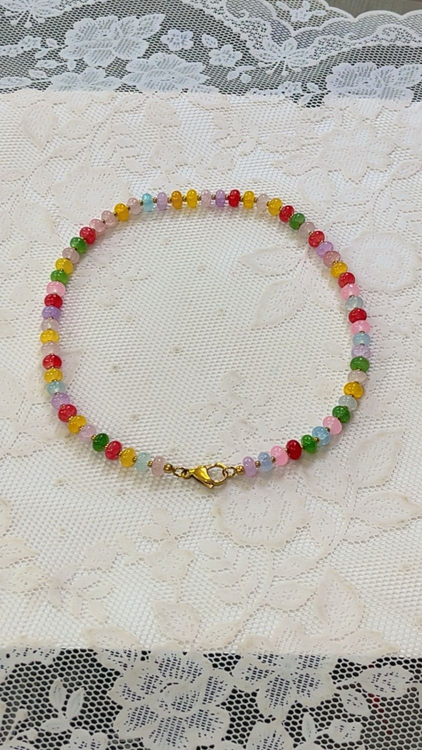 Collana Candy con pietre colorate multicolor