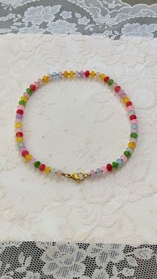Collana Candy con pietre colorate multicolor