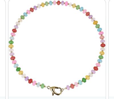 Collana Candy con pietre colorate multicolor