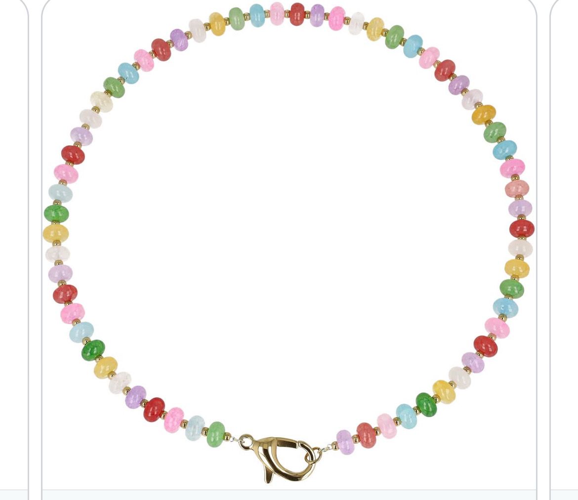 Collana Candy con pietre colorate multicolor