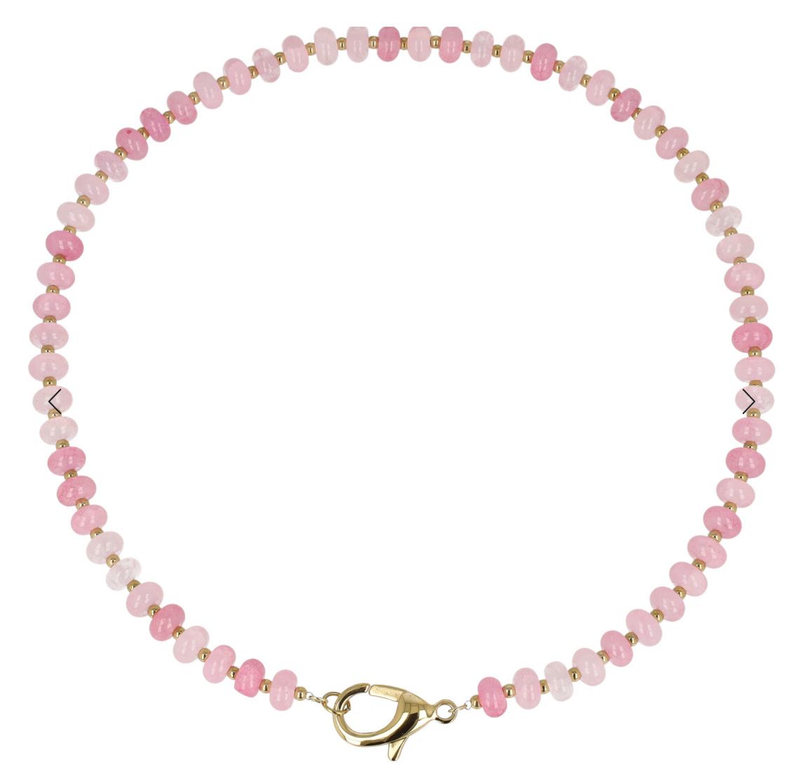 Collana Candy con pietre colorate rosa chiaro