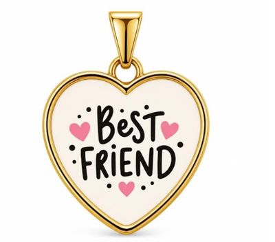 Ciondolo Cameo Cuore Best Friend