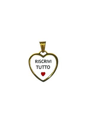 Ciondolo Cameo Cuore riscrivi tutto