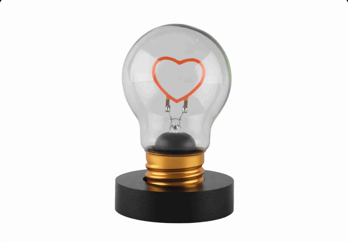 Lampada Led a forma di lampadina con base - Cuore