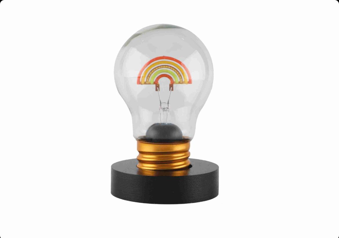 Lampada Led a forma di lampadina con base - Arcobaleno