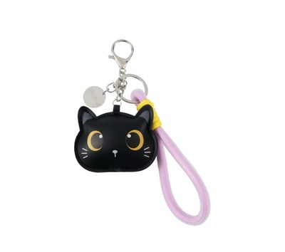 Portachiavi Itotal in ecopelle PVC Gatto nero