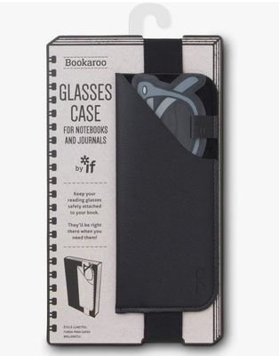 Portaocchiali glasses case da quaderno o libro con elastico nero