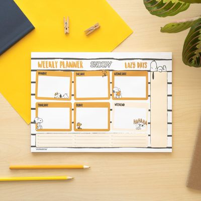 Planner Settimanale da Tavolo A4 Snoopy