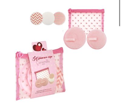 ASSORT.SPUGNETTE STRUCCANTI 5PZ BE MY LO SET BELLEZZA ROSA 29790 Camomilla Milano