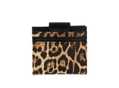 PORTAFOGLIO S SLIM NICE NERO Leopard 32362 Camomilla Milano