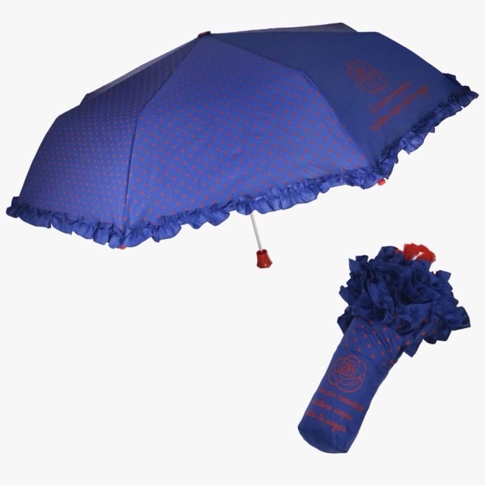 Ombrello Camomilla Milano blu con rosa 28780