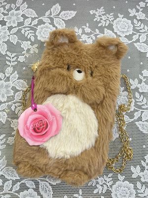 Portacellulare orsetto peluche beige Camomilla Milano 29672