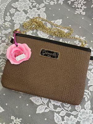 Tracollina piatta Camomilla Milano finto tricot TORTORA 28161
