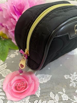 NECESSAIRE RETTANGOLARE S LOVE IS ALL NERO Camomilla Milano 28527