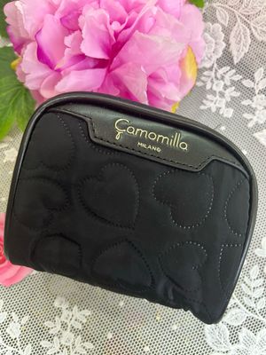 NECESSAIRE RETTANGOLARE S LOVE IS ALL NERO Camomilla Milano 28527