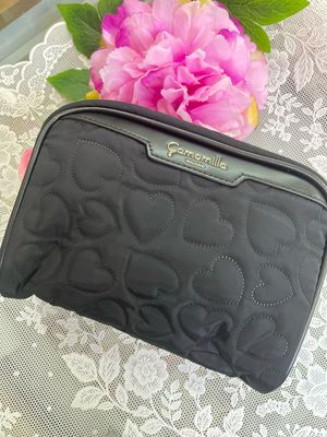 NECESSAIRE RETTANGOLARE L LOVE IS ALL NERO Camomilla Milano 28513