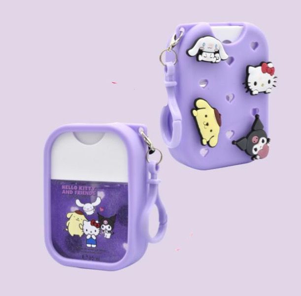 Acqua corpo portatile con custodia e charms Hello Kitty and Friends