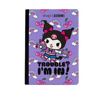 Quaderno a righe A5 Kuromi Mr Wonderful - Trouble? I'm in!